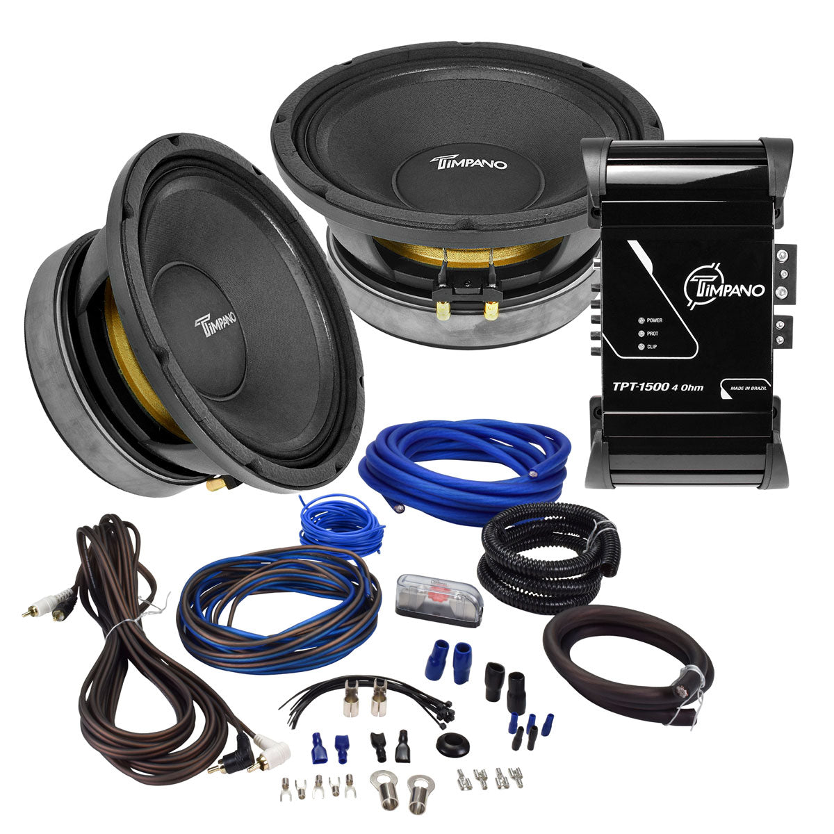 1500 Watts Dual 10" Midrange Bundle