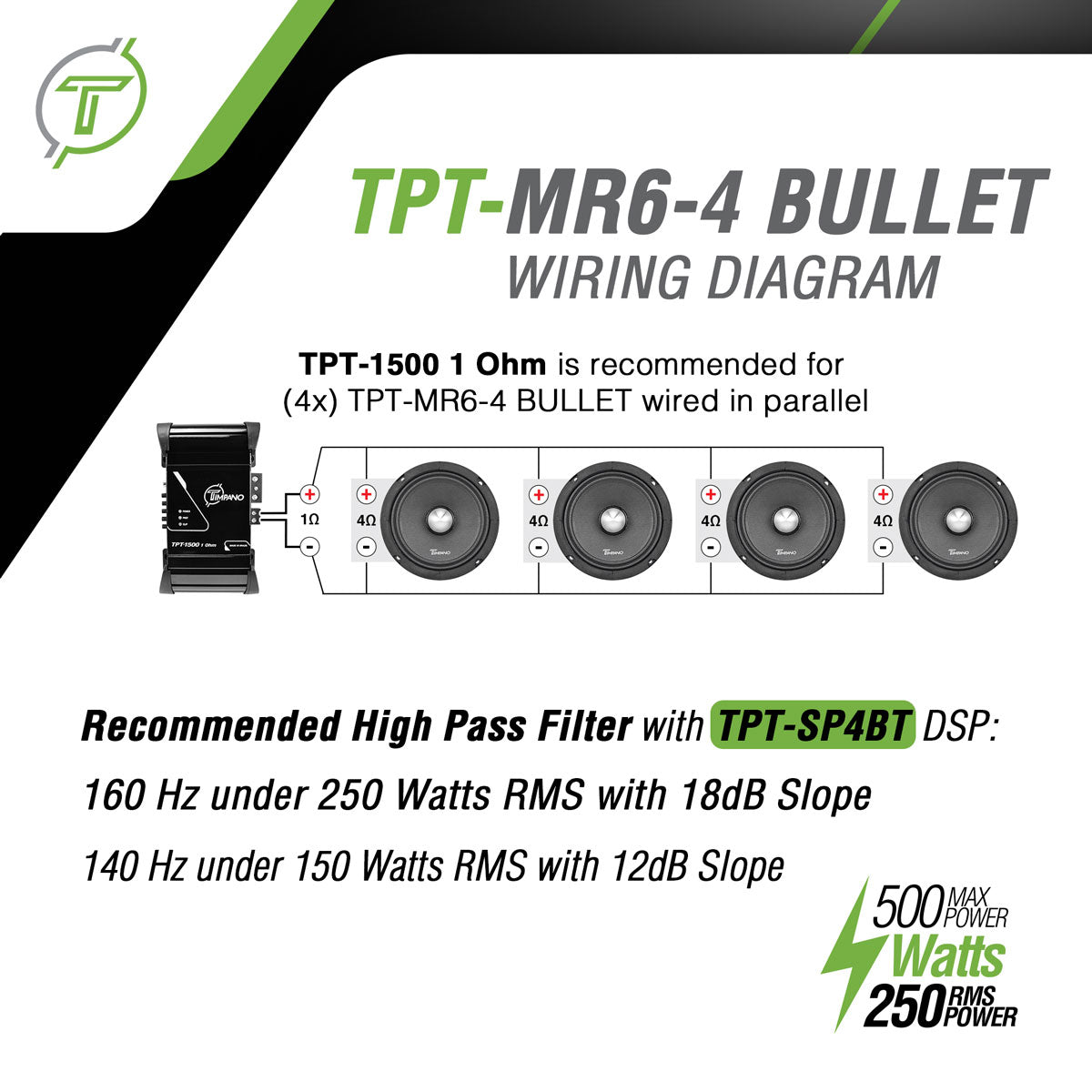 TPT-MR6-4 Bullet Wiring diagram