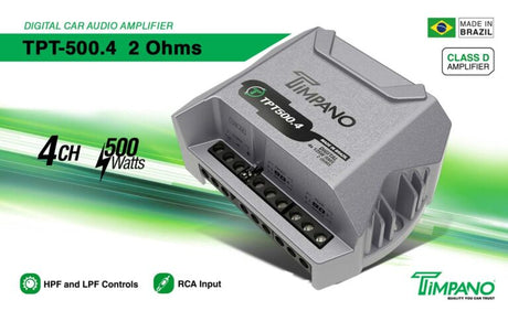 New Digital Car Audio Amplifier: TPT-500.4 2 Ohms