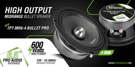 New High Power 6.5″ Bullet Midrange Speaker, Due to Popular Demand