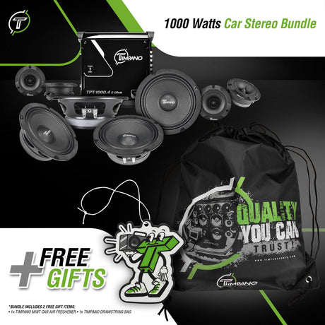 1000 Watts Car Stereo Bundle
