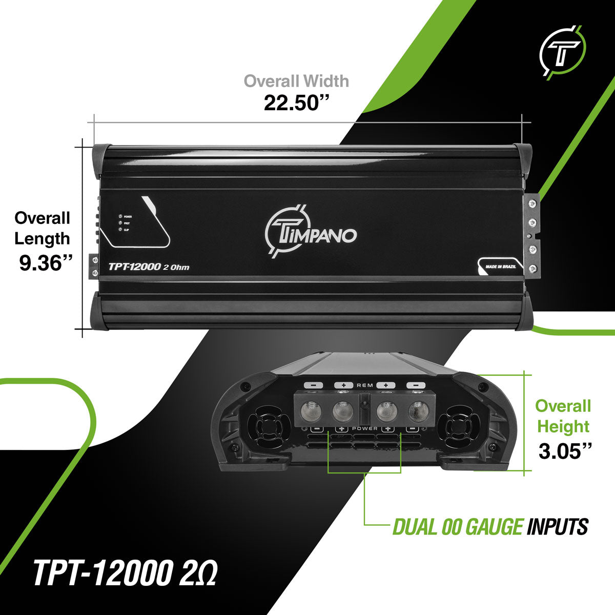 TPT-12000 2 Ohm – Timpano Audio