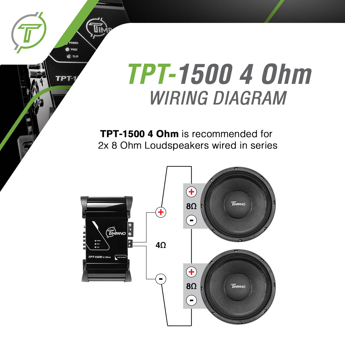 TPT-1500 4 Ohm – Timpano Audio