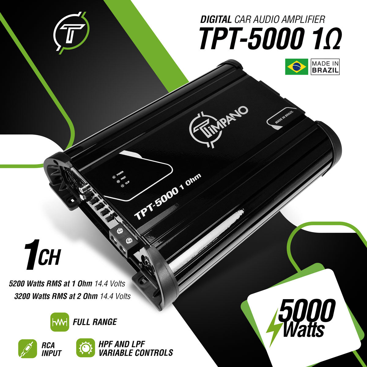 TPT-5000 1 Ohm – Timpano Audio