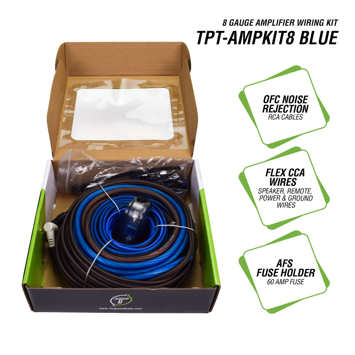 TPT-AMPKIT8 BLUE – Timpano Audio