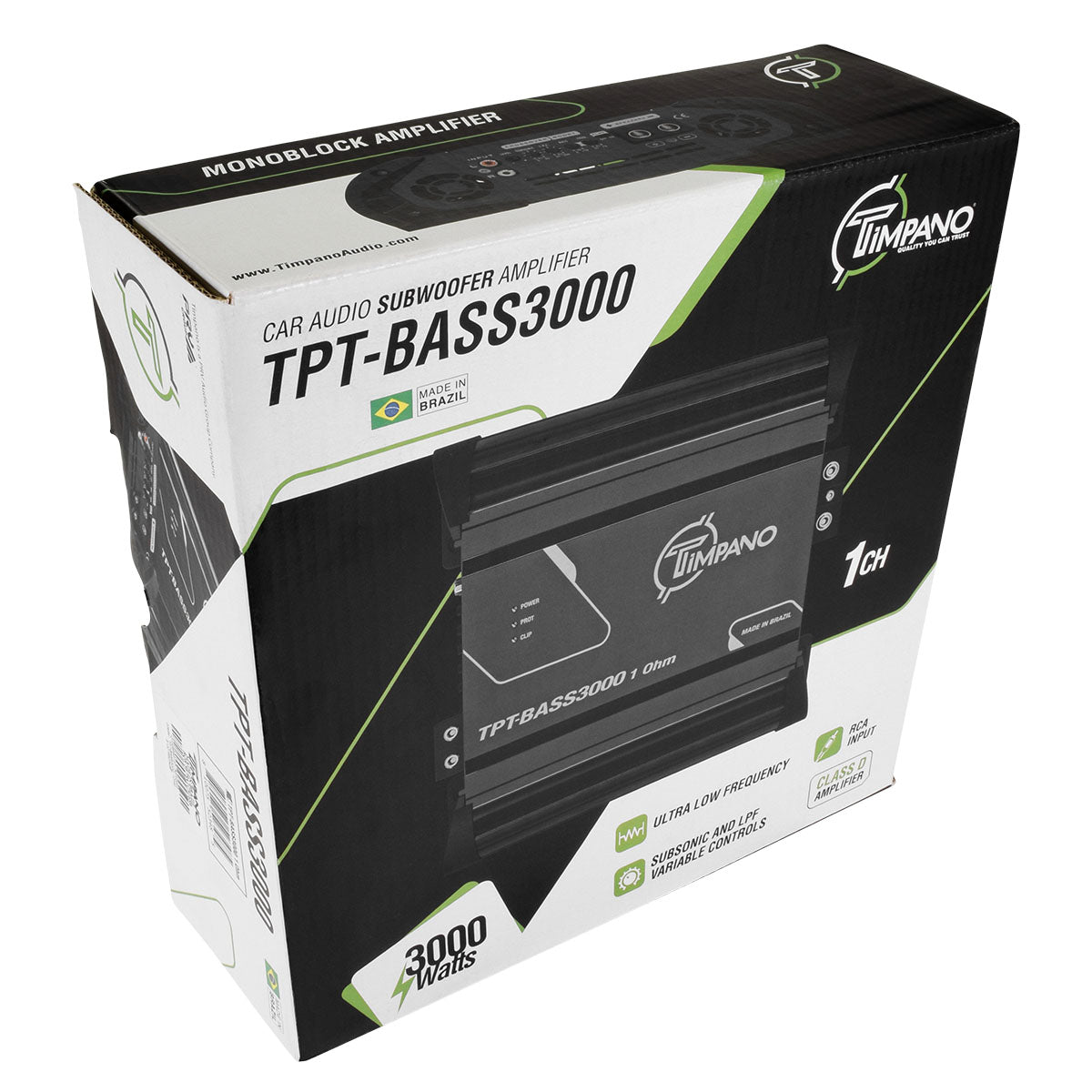 3000 Watts Car Audio Bass Amplifier - Timpano Audio