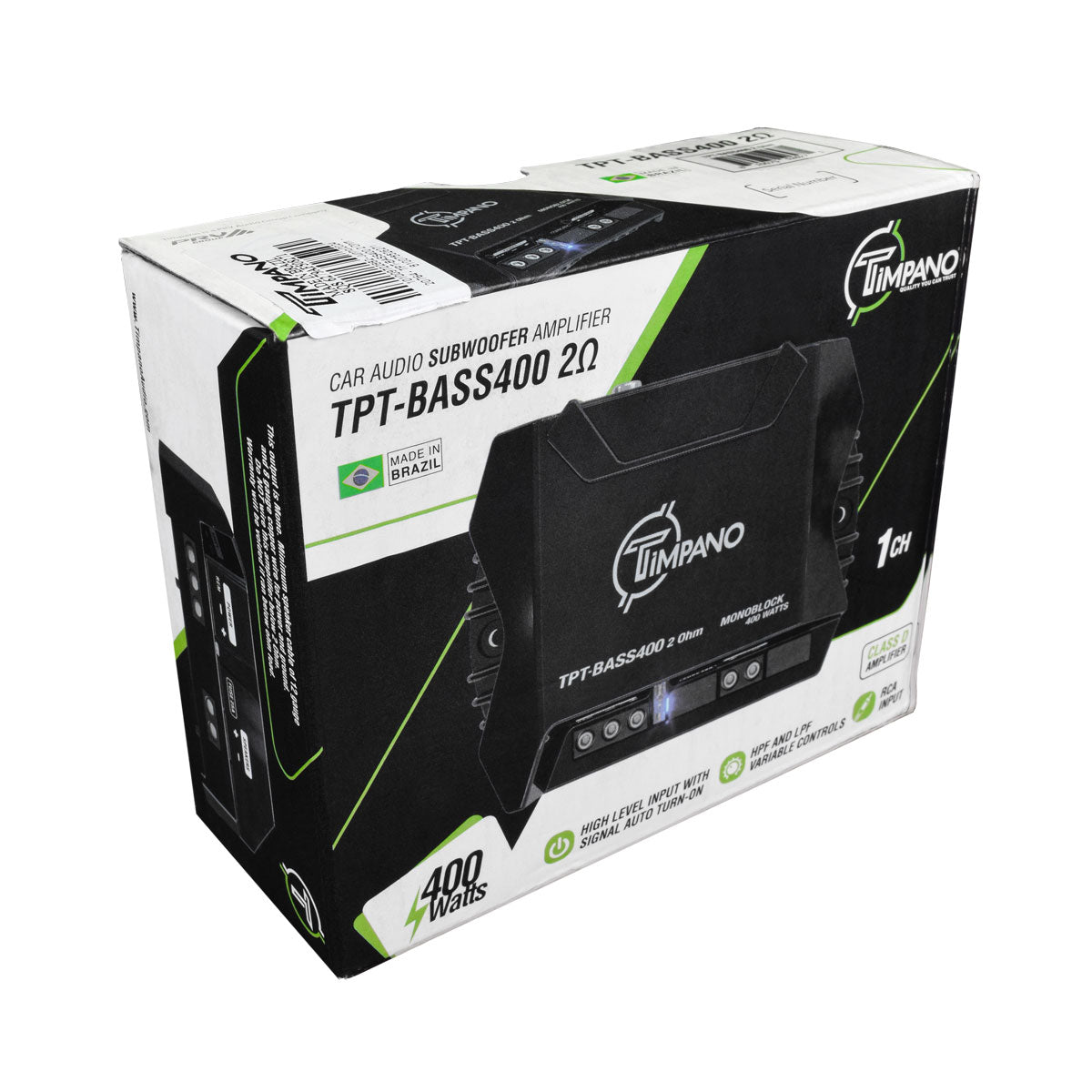 TPT-BASS400 2 Ohm – Timpano Audio