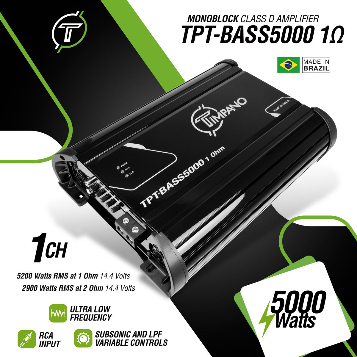 TPT-BASS5000 1 Ohm – Timpano Audio