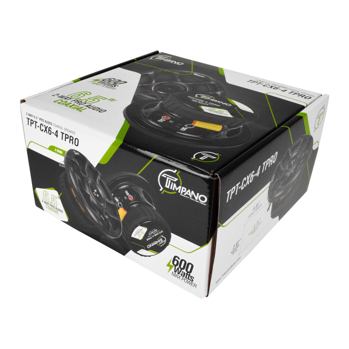 Tpro TPT-CX6-4 TPRO - 6.5” PRO Audio 2-Way Car Coaxial Speaker – Timpano Audio