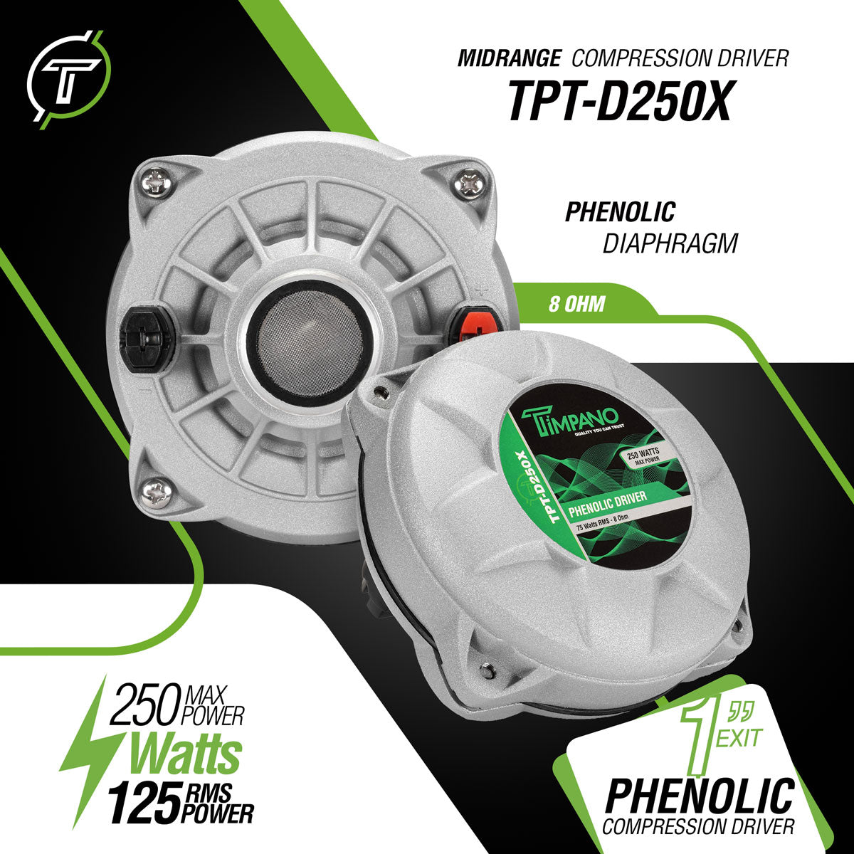 TPT-D250X + TPT-HL11-25 - Horn Driver Bundle