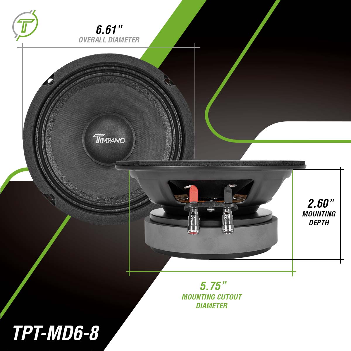 TPT-MD6-8 – Timpano Audio