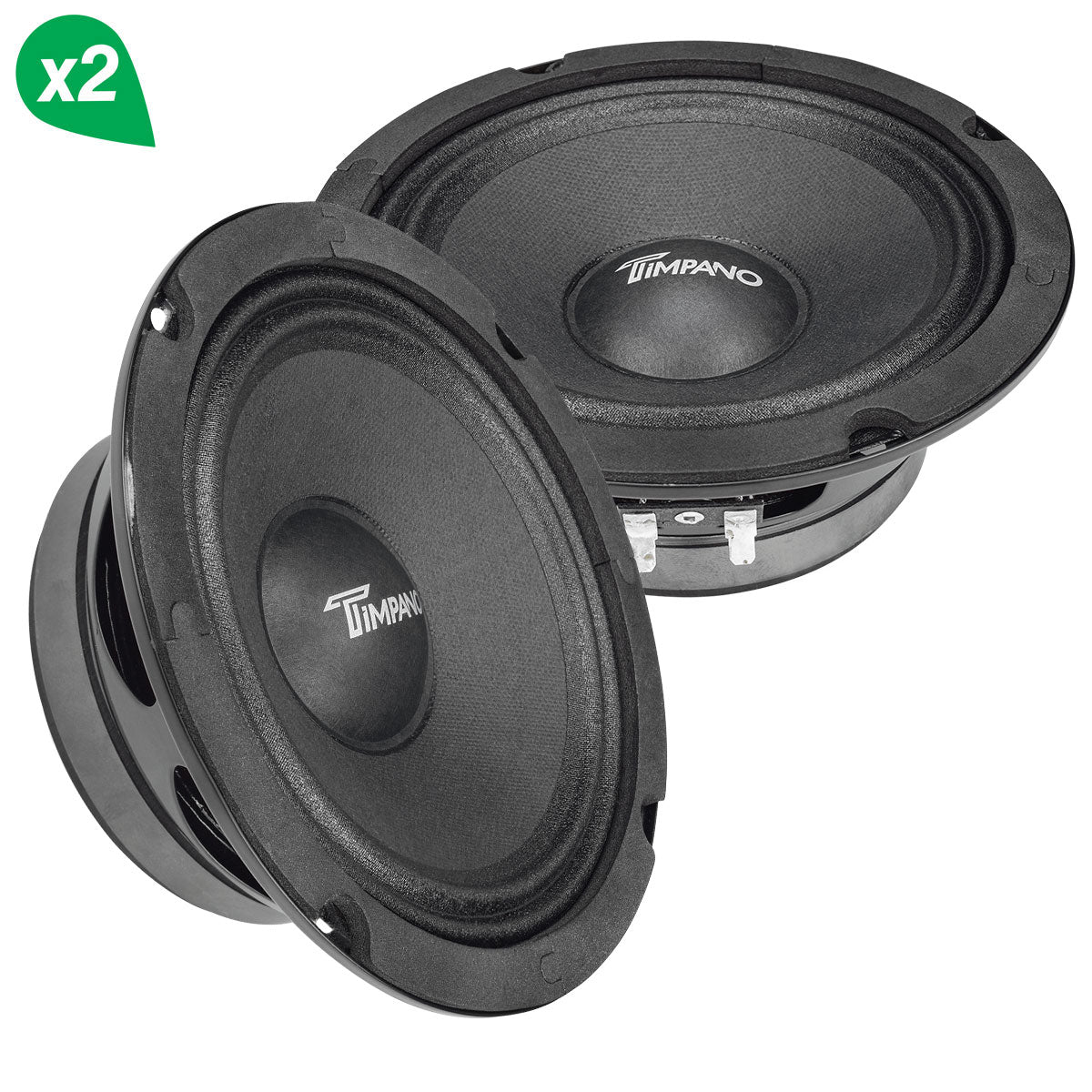 1000w PACKAGE 2x 6.5" PRO Audio Midrange