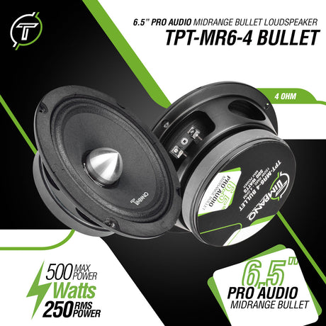 TPT-MR6-4 Bullet Midrange Speaker Specs