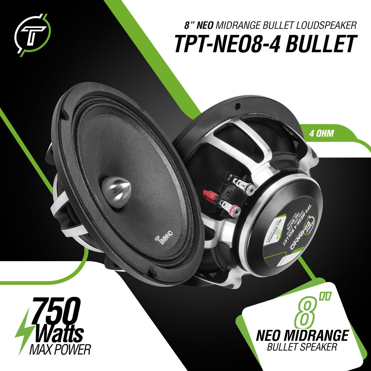 TPT-NEO8-4 BULLET – Timpano Audio