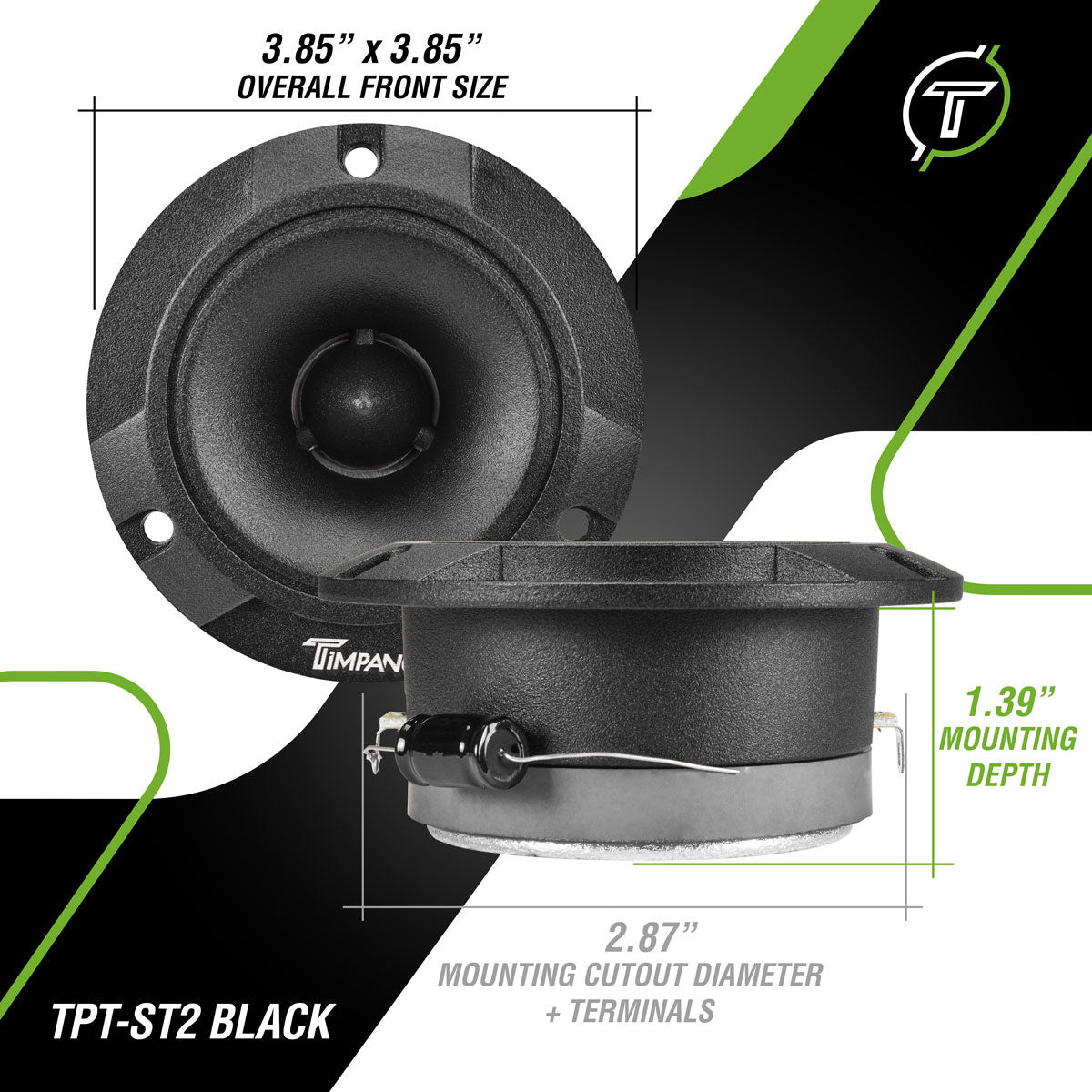 TPT-ST2 BLACK – Timpano Audio