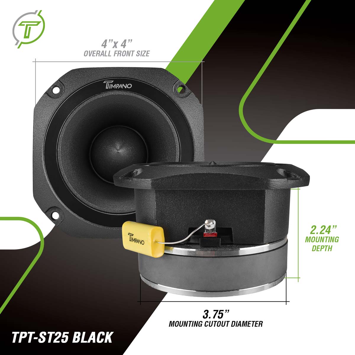 TPT-ST25 BLACK – Timpano Audio