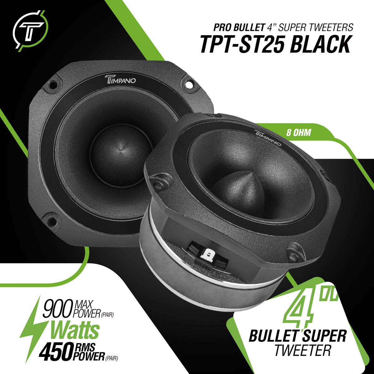 TPT-ST25 BLACK – Timpano Audio