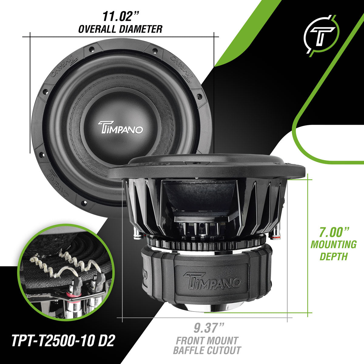 TPT-T2500-10 D2 – Timpano Audio