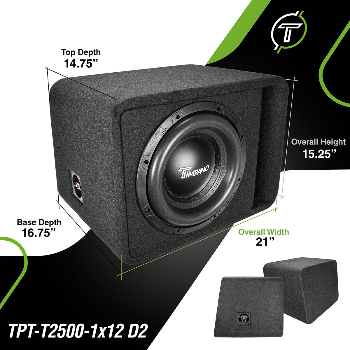 TPT-T2500-1x12 D2 – Timpano Audio