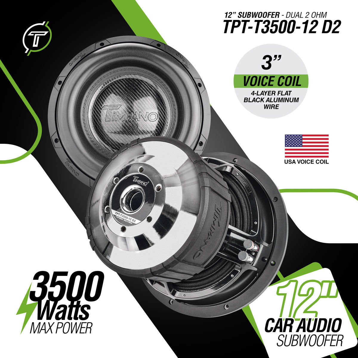 邦楽 think TPT-T3500-12 D2 – Timpano Audio