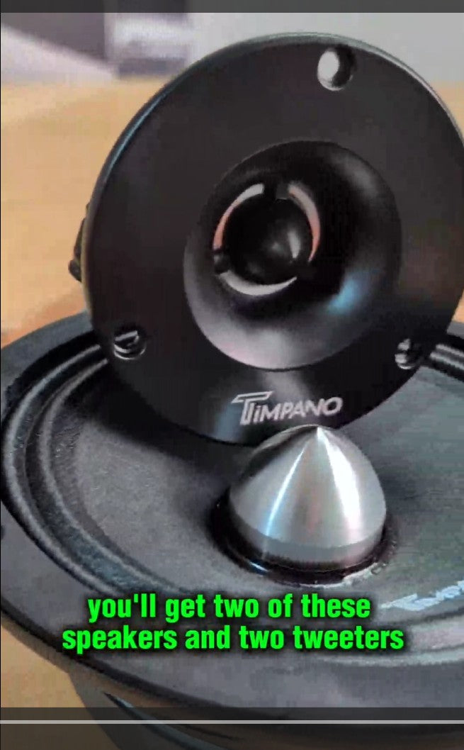 Timpano Bundle 2x Midrange Speaker and 2x Tweeters