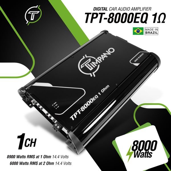 TPT-8000EQ - 1 Ohm - Specs Infographic