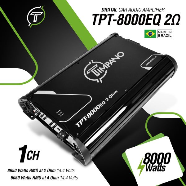 TPT-8000EQ - 2 Ohm - Specs Infographic