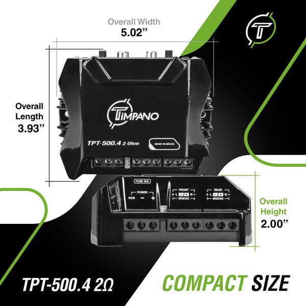 TPT-500.4 - 2 Ohms - Compact size v3