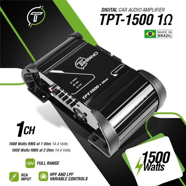 TPT-1500 - 1 Ohm - Specs Infographic