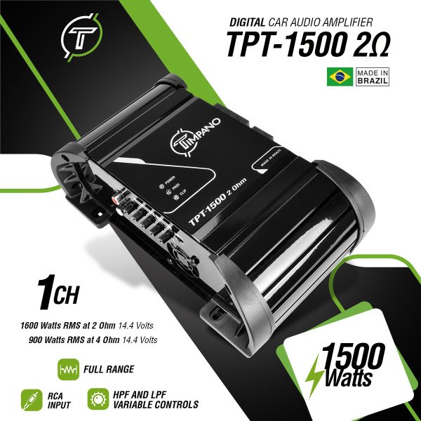 TPT-1500 - 2 Ohm - Specs Infographic