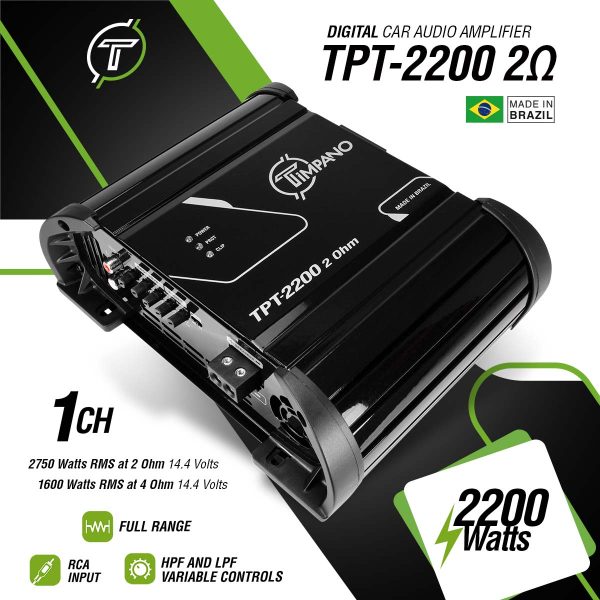 TPT-2200 - 2 Ohms - Specs Infographic