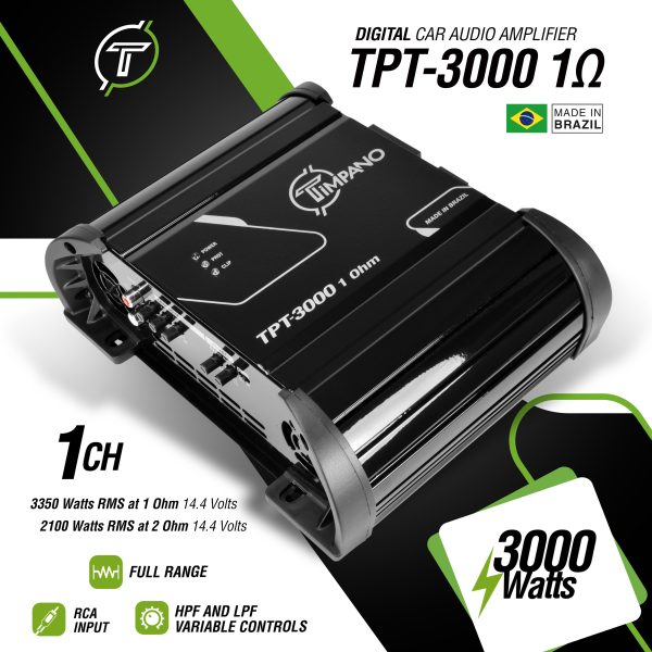 TPT-3000 - 1 Ohms - Specs Infographic