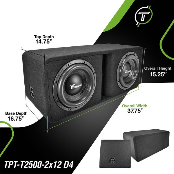 TPT-T2500-2x12 D4 - Dims Infographic
