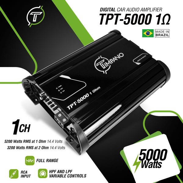TPT-5000 - 1 Ohms - Specs Infographic