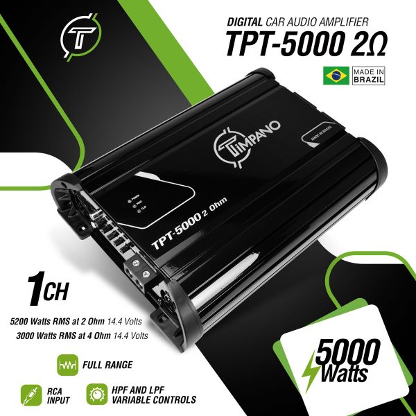 TPT-5000 - 2 Ohms - Specs Infographic
