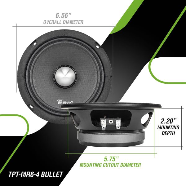 TPT-MR6-4 Bullet - Dimensions Infographic
